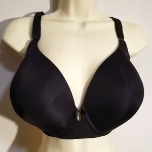 BLACK BRA TORRID CURVE PLUS SIZE 44DDD 44F COMFORTABLE LOUNGE LANE BRYANT TSHIRT